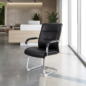 Los Angeles Chaise d'attente en cuir écologique noir pour diverses applications Réception Centre commercial Bureau Hôpital Salon Aéroport - Product Image 4