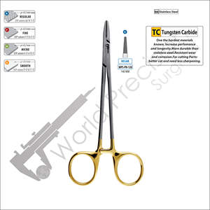 ที่จับเข็ม Mayo-Hegar แบบใช้มือ ได้รับการรับรองมาตรฐาน CE เครื่องมือผ่าตัด สแตนเลสสตีล ปลายทังสเตนคาร์ไบด์ มีทุกขนาด - Product Image 2