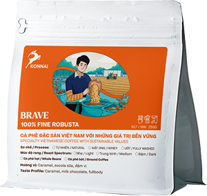 Meilleur Prix Fine Vietnamien Lam Dong Robusta emballé en sac de 250gr - Product Image 2