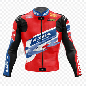 Xavi Vierge Zonda Moto MotoCP Cuero de vaca/Kangaroo Leather Track Riding/Racing Made To Measure Hump Mens Biker Jacket CE Armors - Product Image 1