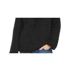 Maglione da Donna Casual in Finta Pelliccia, Collo Alto, Maniche Lunghe, Nero, Disponibile in Taglie Petite e Medium per l'Inverno - Product Image 3