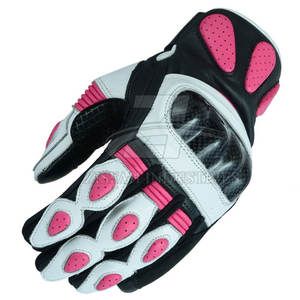 Guantes de moto genuinos reales Guantes de carreras de motos de cuero de vaca Guantes de moto de la mejor calidad - Product Image 2