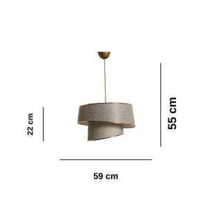 Barettte Beige <b>Chandelier</b> Pendant Light Modern Pendant Lighting Fixtures Industrial <b>Chandelier</b> Art Deco Gold Pendant - Product Image 6