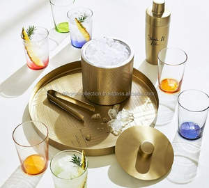Plateau en métal de service de café de jus de thé de jardin de haute qualité OEM très demandé plateau en cuivre rond de service antique personnalisé - Product Image 2