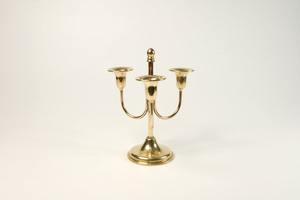 Candelabro Tradicional de Latón |   Portavelas de hormigón hecho a mano, decoración india para el hogar, único. - Product Image 3