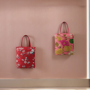 Sac fourre-tout en coton léger et durable, fabriqué à la main, avec fermeture éclair solide, style tendance, réutilisable et écologique - Product Image 5