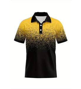 Polo de hombre con logotipo personalizado de poliéster de secado rápido al por mayor de talla grande polo - Product Image 3