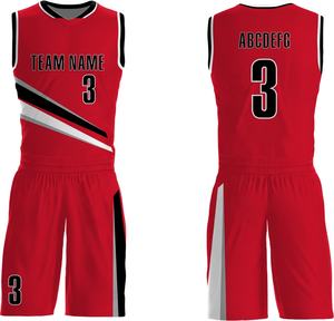 Collège unique américain personnalisé basket-ball réversible et ensemble d'uniformes à séchage rapide pour hommes avec personnalisation complète - Product Image 1