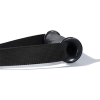 Corde de triceps personnalisable robuste en cuir PU, bois et caoutchouc EVA avec poignée antidérapante confortable pour entraînement à domicile