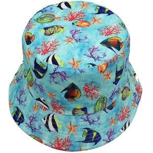 Sombrero de Pescador de Doble Cara con Estampado de Animales Marinos para Hombre y Mujer, Protección Solar para Primavera y Verano, Impermeable, Transpirable, con Protección para el Cuello - Product Image 2
