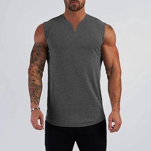 Haute qualité coton hommes Gym Fitness débardeurs décontracté tricoté Style Singlet gilet pour musculation sport entraînements - Product Image 3