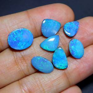 Cabujón de doblete de ópalo australiano de 22,00 quilates, doblete de ópalo australiano de Fuego Azul, colgante de fabricación de joyas de ópalos australianos naturales - Product Image 1