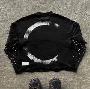 เสื้อยืดผ้าฝ้ายพิมพ์ลาย DTF แขนยาวสำหรับผู้ชายเสื้อโอเวอร์ไซส์ระบายอากาศได้ดีผ้าฝ้าย100% - Product Image 5