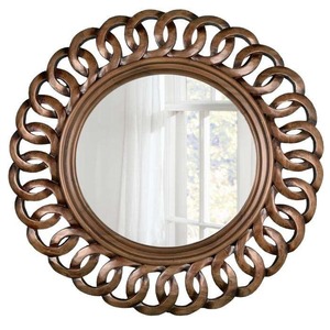 Grand miroir mural décoratif en bois avec cadre artisanal pour salle à manger et salon, disponible pour l'exportation – Prix compétitif - Product Image 2