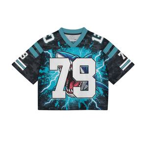 Camiseta de fútbol sublimada de gran tamaño a la moda, patrón personalizado de lobo 3D, uniformes deportivos OEM de secado rápido para hombres - Product Image 1