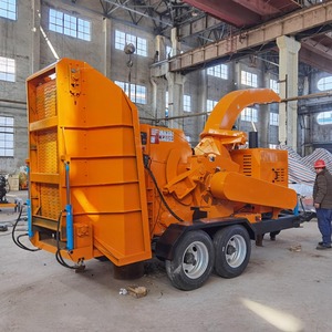 GmbH Shredder VOL-6145 Mobile Diesel Engine <b>Wood</b> Chipper 8t/h Capacity 28HP Gasoline Engine Mobile Machine Garden Forestry - Product Image 3