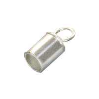 Tuyaux d'extrémité en argent sterling de 1 mm de diamètre intérieur - Composants de bijoux de style bohème de haute qualité - Fournisseur de cadeaux