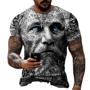 2023 Best Quality Men's Fashion T-<b>Shirt</b> Stand Collar and Breathable Feature - Product Image 1
