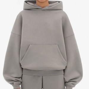 Sudadera con Capucha para Mujer, 100% Algodón, Felpa Francesa, Color Sólido, con Bolsillo, Corte Regular, Estilo Casual para Otoño - Product Image 3