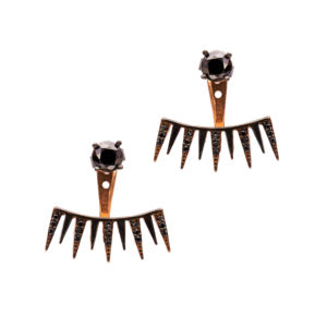 Classique Mignon Design Lumière Noir Zircon Pierre Turc En Gros Fabriqué À La Main En Argent Boucle D'oreille À La Main Fine Jewelry - Product Image 3