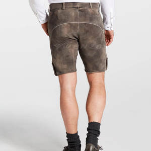 Shorts en cuir bavarois à prix avantageux, vente en gros, uni, décontracté, taille mi-haute, confortable, respirant, séchage rapide, pour vente en ligne - Product Image 3
