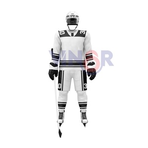 Custom 100% Polyester Comfortable Ice Hockey Uniform Sublimated Logo Team <b>Name</b> Design Breathable Anti-Bacterial Quick Dry Unisex - Product Image 1