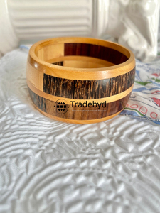 Conjunto de brazalete artístico de madera hecho a mano joyería india tradicional Tradebyd - Product Image 3