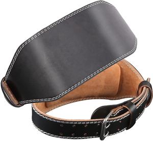 เข็มขัดยกน้ำหนักเข็มขัดหนังปรับหลังได้สำหรับเพาะกายการฝึกความแข็งแรงเข็มขัดหนังโลโก้ออกแบบได้ตามต้องการ - Product Image 1