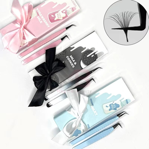 Pinces à cils en acier japonais à pointe en fibre, logo personnalisé, pinces à cils fines droites, volume, 45 90 degrés, extension de cils, pinces à cils fines - Product Image 5