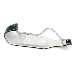 Ceinture de musculation pour hommes et femmes - Matériel en cuir de vachette, fermeture à chaîne en acier, protection professionnelle, support de fitness robuste - Product Image 5