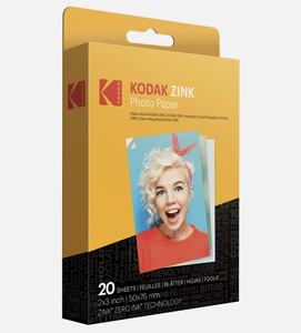 Papel Fotográfico Luminoso Premium Kodak 2x3 Original, Listo para Enviar, 20 Hojas con Respaldo Adhesivo, Superventas - Product Image 3