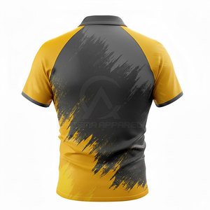 Vente directe d'usine : uniforme de rugby en tissu polyester respirant avec logos et numéros personnalisés pour les équipes - Product Image 4