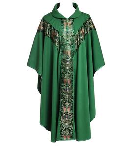 Vestido largo de moda para hombre, batas, venta al por mayor, casulla, tela de seda de la mejor calidad, vestimentas de la casulla del sacerdote - Product Image 6