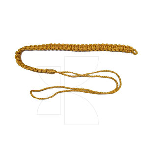 Aiguillettes et cordons de tenue en viscose camouflage bleu foncé personnalisés en gros pour OEM – Cordons d'épaule respirants pour uniformes - Product Image 5