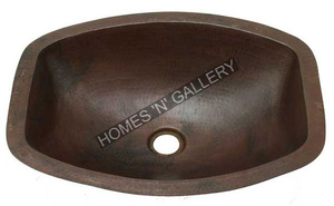 Évier à cuvette en cuivre de forme ronde gaufré en métal Lavabo à la main Fabricant de lavabos Grossiste - Product Image 3