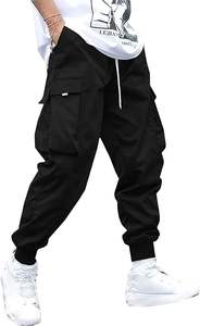 Pantalones Deportivos Cargo de Alta Gama para Hombre, Estilo Techwear, con Bolsillos con Solapa, Cordón Ajustable, Elásticos, Casuales - Product Image 2