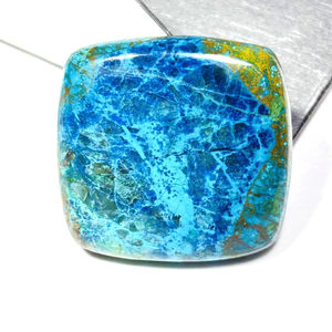 Cabochon de shattuckite fait à la main lisse belles pierres précieuses semi-précieuses en vrac Shattuckite naturelle pour la fabrication de bijoux prix de gros - Product Image 2
