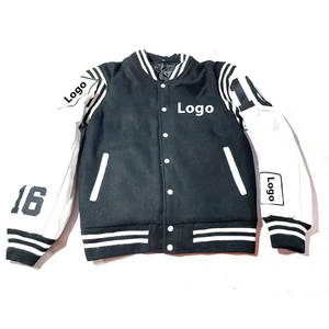 Chaqueta de béisbol de manga larga con contraste de color elegante para hombre, precio al por mayor, chaquetas universitarias personalizadas para mujer - Product Image 4