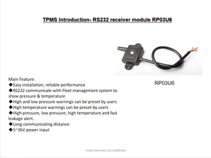 Système de surveillance de la pression des pneus en temps réel GOBIZ compatible avec les camions à 22 roues, 433 MHz TPMS - Product Image 5