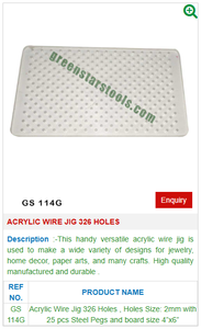 จิ๊กลวดอะคริลิก326รู GS 114g สำหรับเครื่องมือเครื่องประดับ-เครื่องมืออัญมณี - Product Image 2