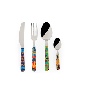 Juego de cubiertos de metal de diseño moderno al por mayor, estilo elegante, cuchara, tenedor, cuchillo, juegos de cubiertos para uso en hotel, hogar, boda, cena - Product Image 5