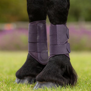 Bottes de brossage pour chevaux avec mousse absorbant les chocs et protection renforcée des tendons et des articulations, fabriquées sur mesure au Pakistan pour l'équitation - Product Image 3
