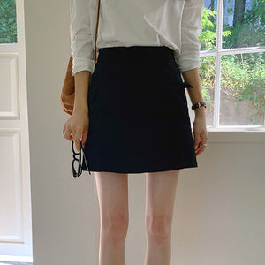 กระโปรงคาร์โก้ออแกนิคของเกาหลีกระโปรงสั้นแบบลำลองขนาดเล็กกระโปรงคาร์โก้สไตล์เกาหลีแบบทางการ - Product Image 1