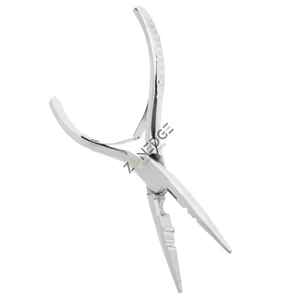 Micro abridor profesional de acero inoxidable, alicates para extensiones de cabello para peluquería con punta recta de Zonedge - Product Image 2