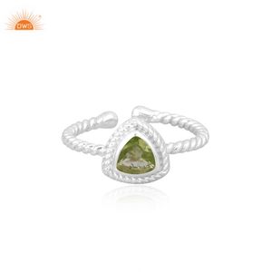 สุดยอดเพอร์ริโดต ทริลเลียน คัท พลอย พลอยเกิดเดือนสิงหาคม ทุกโอกาส แหวนแฮนด์เมด สั่งทําพิเศษ ผู้ผลิตเครื่องประดับ - Product Image 2