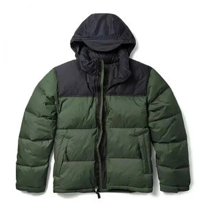 Venta al por mayor brillante personalizado al aire libre chaqueta de invierno los hombres Casual con capucha abajo de los hombres chaqueta acolchada de los hombres de talla grande ultraligero con capucha abajo - Product Image 4