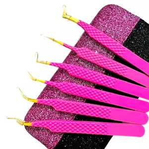 Kit de pinces à épiler en acier inoxydable de haute qualité avec marque privée et boîte d'emballage - Product Image 5