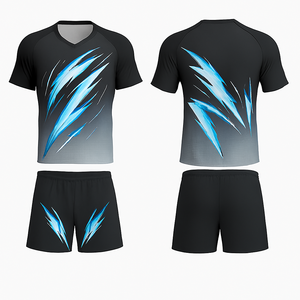 Ensemble d'uniformes de volley-ball personnalisés | Vêtements de sport respirants à séchage rapide | Kit d'entraînement d'équipe avec impression de logo personnalisée - Product Image 3