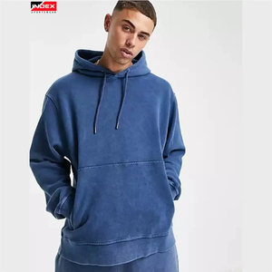 Sudadera con Capucha para Hombre, Color Gris Sólido, 100% Algodón, Felpa Francesa, Estilo Casual para Otoño, Corte Regular, Diseño con Bolsillos - Product Image 2