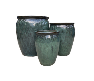 Productos al por mayor, macetas y jardineras de cerámica esmaltada Atlantis Mix para exteriores, cerámica hecha a mano para el hogar y el jardín - Product Image 1